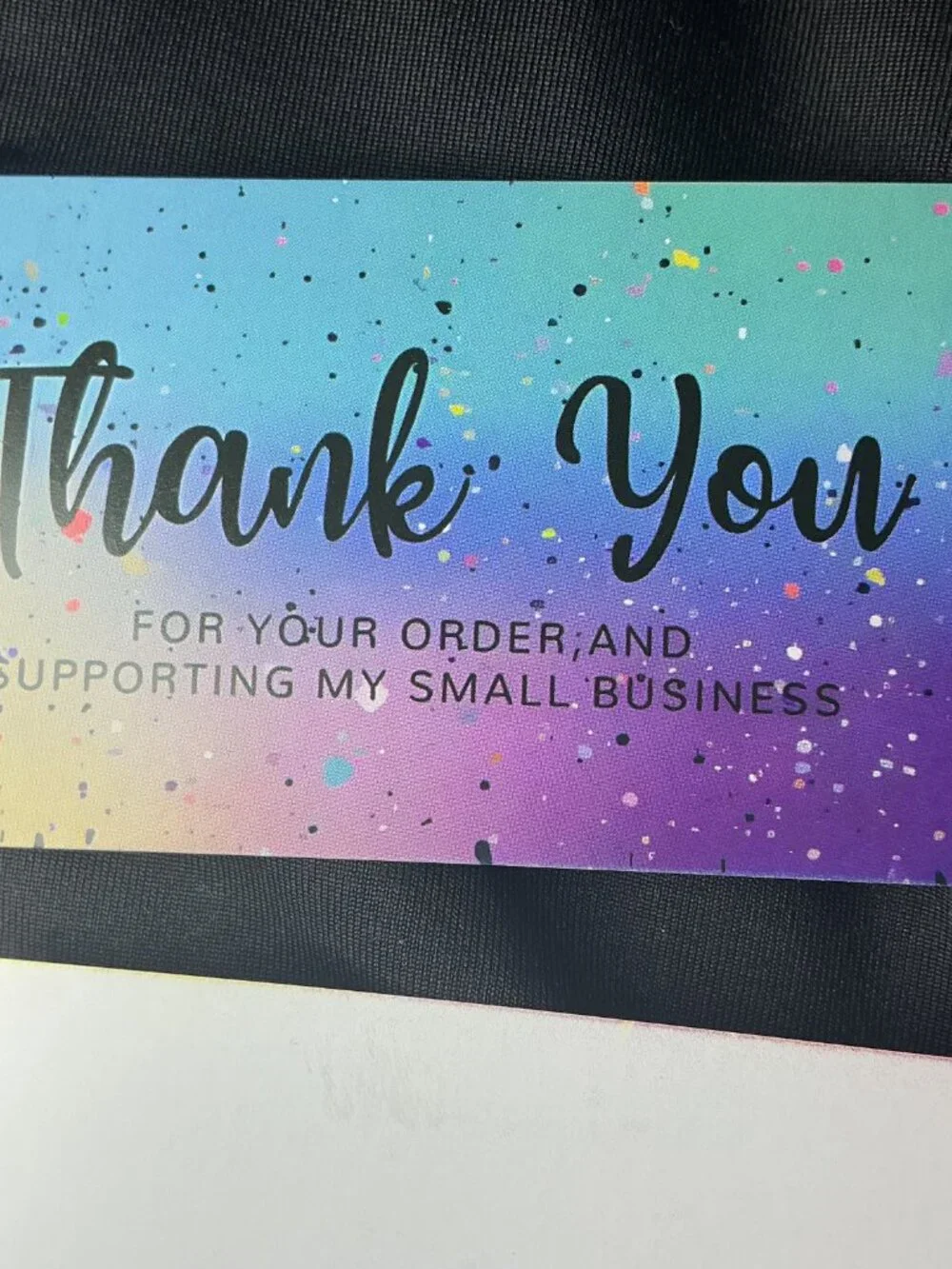 ★ 25 Rainbow Thank You Cards | Small Business Package Inserts | Boutique Supplie
